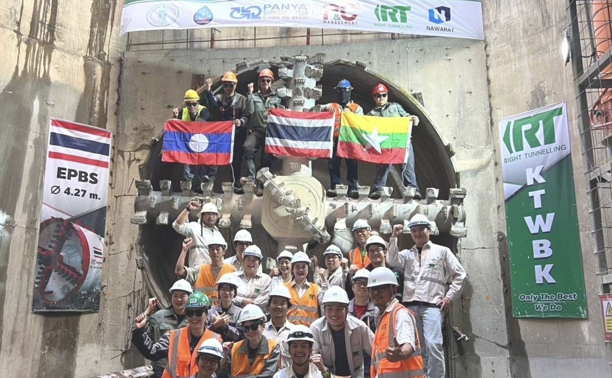 RT เร่งเครื่องเจาะทะลุอุโมงค์คลองทวีวัฒนาระยะทาง 2,033 เมตร มูลค่ากว่า 1,856 ล้านบาท